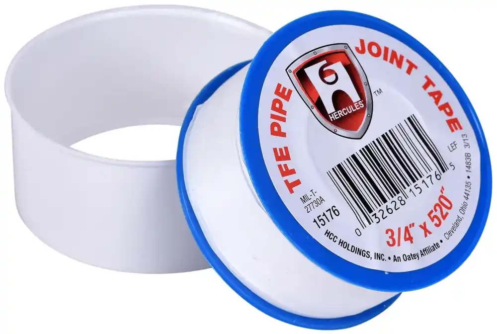 Hercules 15176 Pipe Joint Tape PTFE White 520 Inch Length x 3/4 Inch Width Crafted