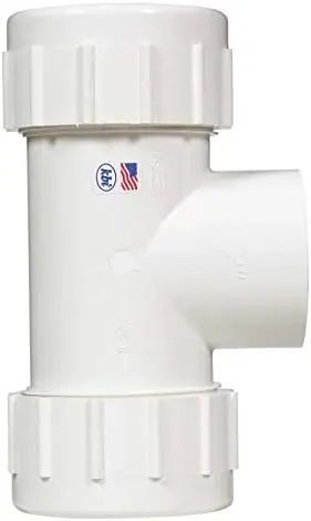 Brand New NDS CPT-2000-T PVC Compression Tee 2 Inch Union Compression FPT White