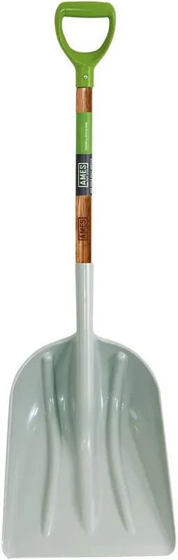 Hot Picks AMES 2682700 Poly Scoop with Hardwood Handle and D-Grip, 46-Inch