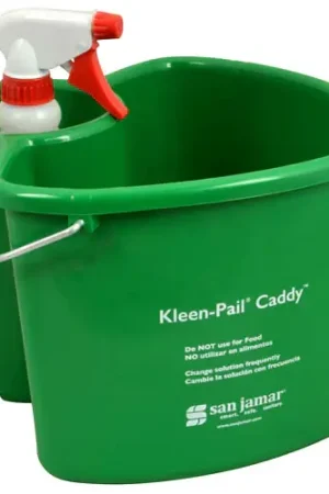 Premium San Jamar KP500 4qt Kleen-Pail Caddy With 24 oz Bottle