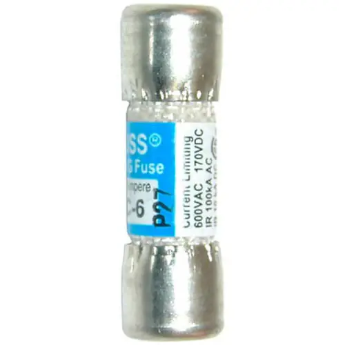 FUSE 6 AMP 600V TIME LAG C395AL for Cecilware CECC395AL Time-Limited