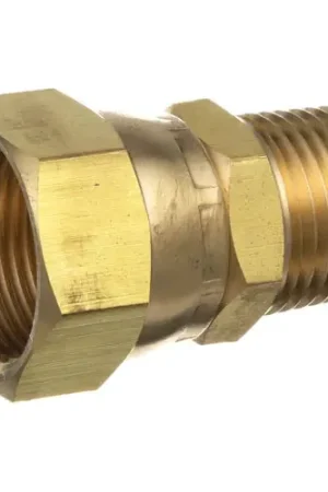 Fan Favorite FEMALE ADAPTOR FITTING 1/2 MPT X 15/16 FLARE SWIVEL GAS CONNECTOR for Pitco 60127601