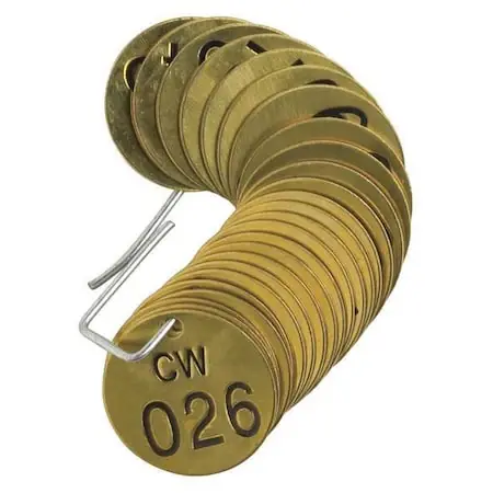 Clearance Brady 23257 Numbered Tag Set Power 25 Tags Replacement MPN