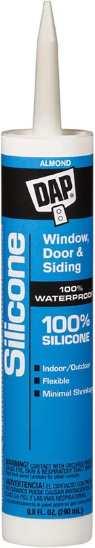 DAP 8649 Window and Door 100% Silicone Rubber Sealant 10.1 oz Price Cut