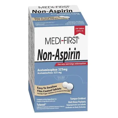 Instant Buy Medi-First 80348 Non-Aspirin Tablet 325mg PK250