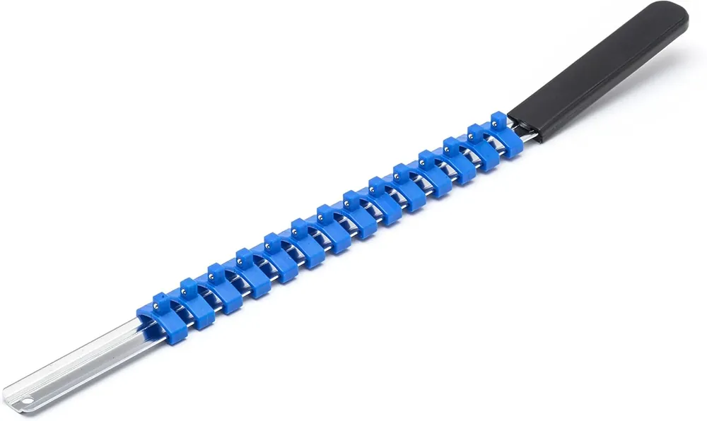 Place Order Crescent CSR0 1/4 Drive 17-1/2 Blue Socket Rail Includes 14 Clips