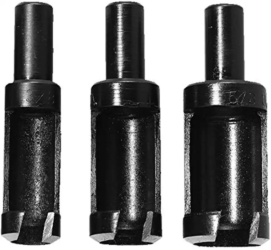 Budget General Tools S31 Plug Cutter Set with 3/8 inch, 1/2 inch & 5/8 inch Diameter Bits