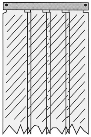 Professional Grade Strip Curtain for Kason 401SA8083884 Power (Size 38 X 84) Replacement MPN