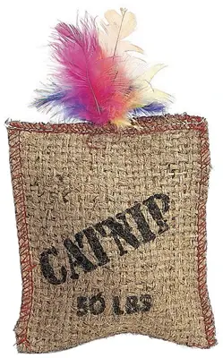 Hot Picks True Value 2984 Jute.Feath Sack Cat Toy