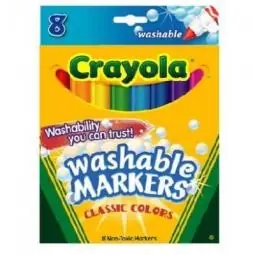 TRUE VALUE 58-7808 Crayola 8-Count Washable Broad Line Markers While Supplies Last