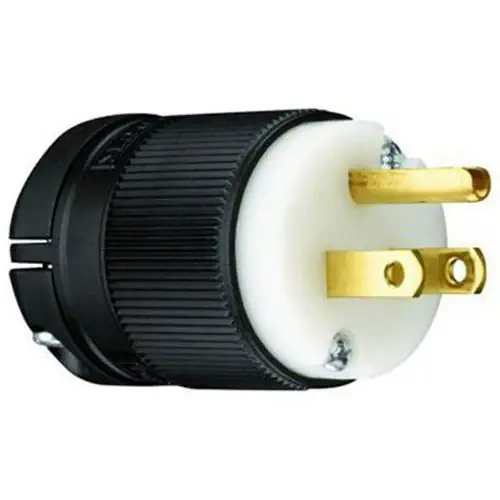 Professional Grade TRUE VALUE PS515PCLBCCV4 15A125V BLK Straight Plug
