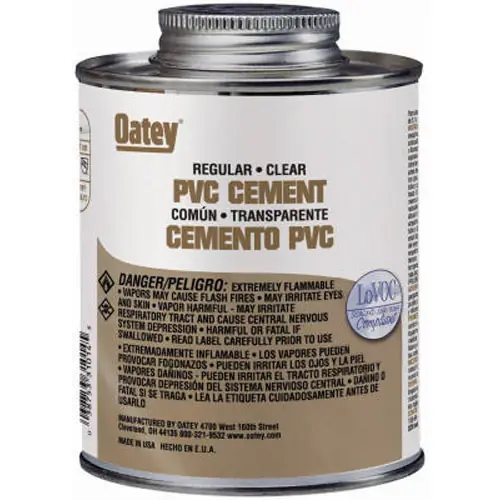 Latest True Value 31013 8OZ CLR Reg PVC Cement