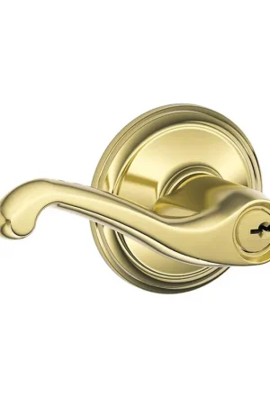 Limited Offer TRUE VALUE F51VFLA505 Flair Lever Design Entry Lockset Dual Option Latch