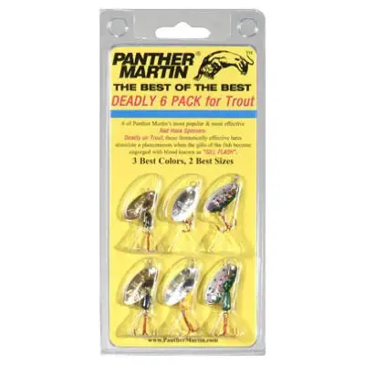 Trending True Value 0126-0242 Holographic Spinner Lure, Panther Martin Deadly, 6-Pk.