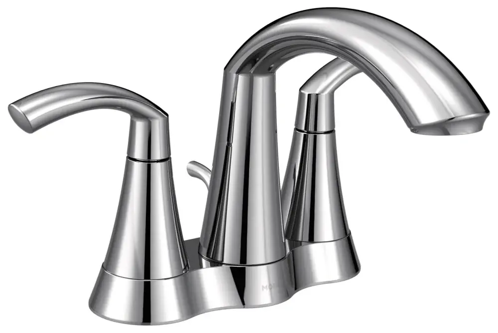 Special Offer Moen 6172 Glyde Two-Handle Bathroom Faucet Chrome 4 Inch Centerset