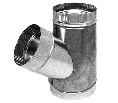 Free Returns SOUTHWARK METAL SY12108 12 x 10 x 8 in. 28 Gauge Galvanized Steel Sealed Stub Wye