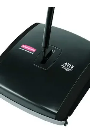 Discount Rubbermaid Commercial FG421388BLA Dual Action Floor Sweeper, Manual Power, 7-1/2 Inches