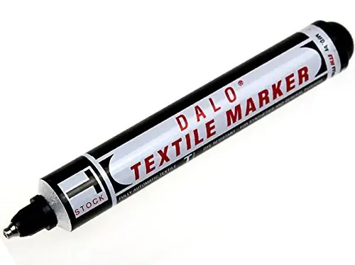 Dykem 23033 Dalo Textile Black Medium Tip Marker, 1 Each Affordable