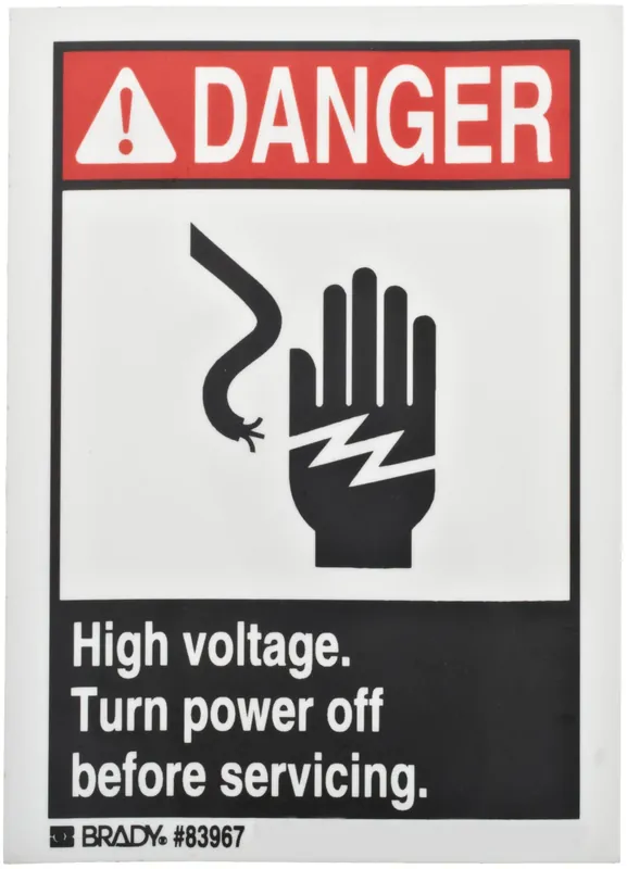 New Release Brady 83967 Sign Danger 3-1/2 Height 5 Width Replacement MPN