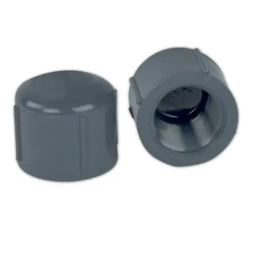 Clearance LASCO 848-012 1-1/4 Schedule 80 Gray PVC Threaded Cap