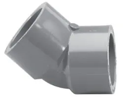 Top Rated LASCO 817-080 8inch Schedule 80 Gray PVC Socket 45 Degree Elbow