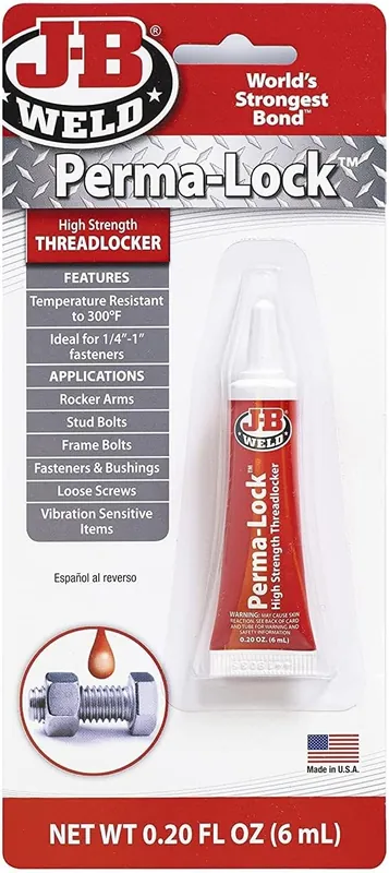 J-B Weld 27106 Perma-Lock High Strength Threadlocker - Red - 6 ml Top Pick