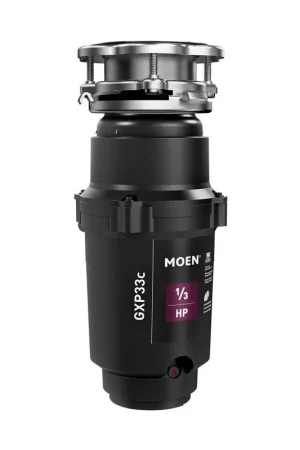Luxury Moen GXP33C GX PRO Series 1/3 HP Continuous Feed Garbage Disposal with Power Cord