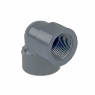 Save Now LASCO 808-040 4 Schedule 80 Gray PVC Threaded 90 Degree Elbow