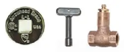 Arrowhead Brass 258 Straight Gas Log Lighter Valve with Chrome Flange and Key Best Price