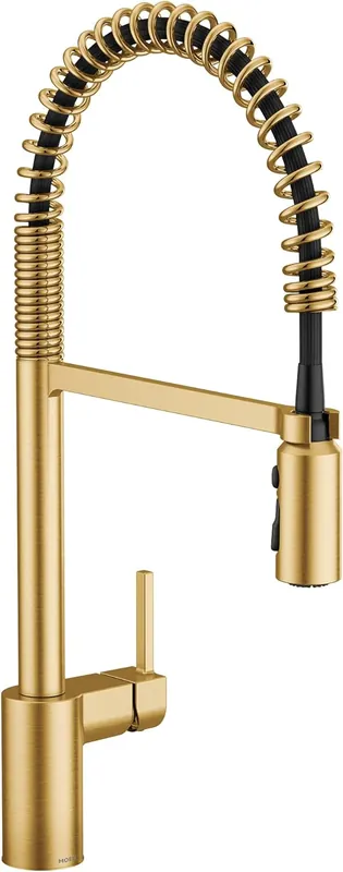 Big Sale Moen 5923BG Align Brushed Gold One Handle Pulldown Kitchen Faucet