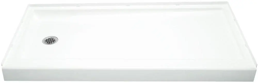Sterling 72171110-0 Ensemble 60 in x 30 in Shower Base with Left Drain in White Buy Online