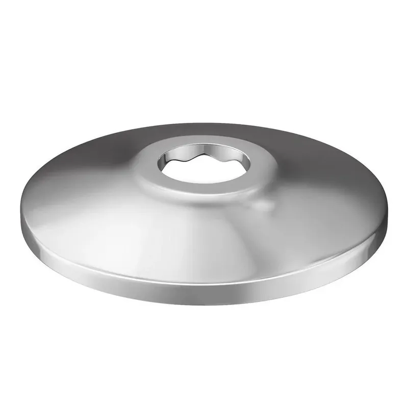 Must Have Jones Stephens E01050 Sure Grip 1/2 in. Metal Shallow Box Escutcheon in Chrome