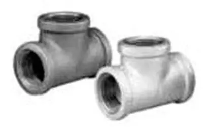 Matco-Norca MGT10 3 x 3 x 3 FPT x FPT x FPT Class 150 Lead-Free Galvanized Malleable Iron Tee Hot Deal