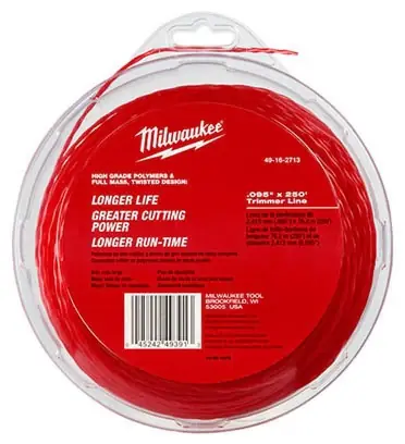 Hot Deal Milwaukee 49-16-2713 Trimmer Line .095 x 250 ft MPN 49-16-2713