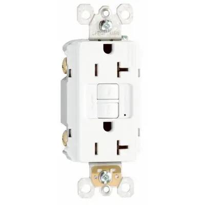 True Value 2097TRICCD4 Pass & Seymour GFCI Receptacle, Duplex, 20A, Ivory Must Have