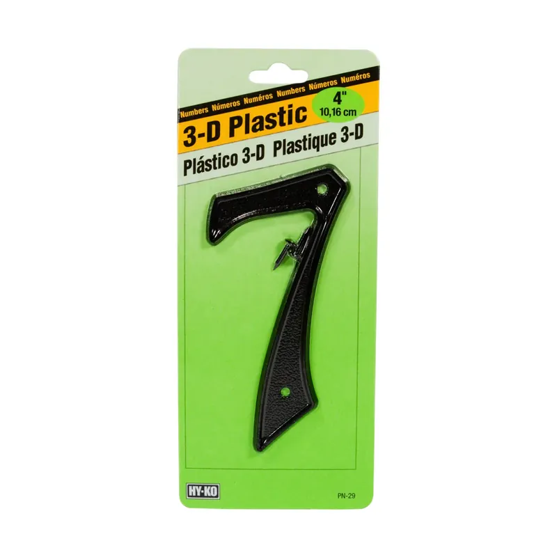 TRUE VALUE PN-29/7 4-Inch Brass Plastic Number 7 Markdown
