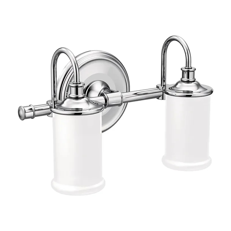 Creative Specialties YB6462CH Moen Belfield Chrome Two Globe Bath Light New Release