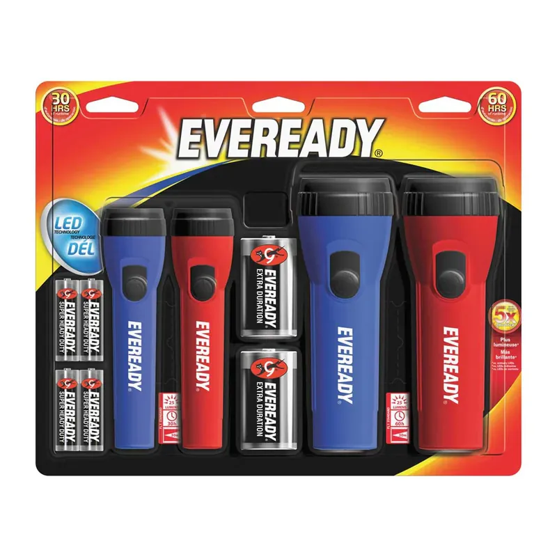 True Value EVM5511S 4PK LED HP FLASHLIGHT While Supplies Last