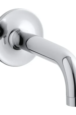 Crafted Kohler 087206772672 K-14427-CP Purist Wall-mounted Non-diverter 90-degree Bathtub Spout Polished Chrome