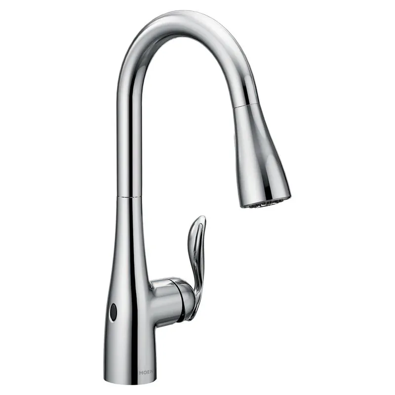Moen 7594EWC Arbor MotionSense Wave Single Handle Pull Down Touchless Kitchen Faucet in Chrome Crafted