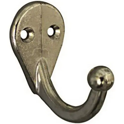 Professional Grade TRUE VALUE N199-182 Single Clothes Hook Power 2 Pack
