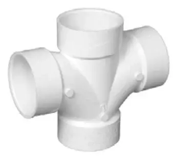 Limited Offer Charlotte Pipe and Foundry 03510 DWV2X 2 Double Sanitary Tee