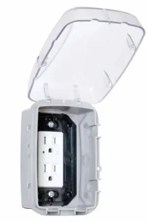 Premium Intermatic WP3100C Weatherproof While-In-Use Cover, 1 Gang, Horizontal or Vertical, 2-3/4 in Deep, Receptacle Cover