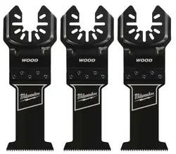 Milwaukee 49251103 OPEN-LOK 1-3/8 HCS Wood Blades 3PK Certified