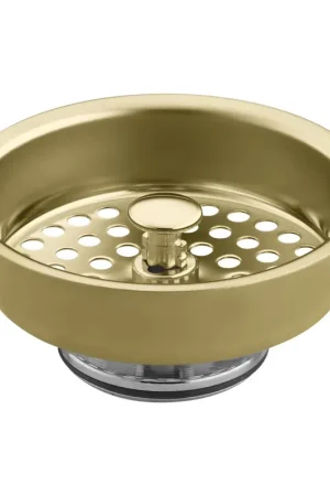 Cheap Kohler 040688193205 K-8803-PB Basket Strainer (Basket Only) from Duostrainer Series, Polished Brass