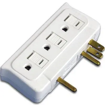 True Value CT-010 Master Electrician 6-Outlet White Side Entry Current Tap Markdown