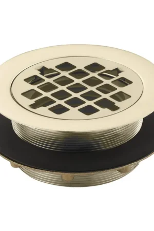 Get Yours KOHLER 087206360886 Round Shower Base Drain with Plastic Pipe Gasket (1 EA)