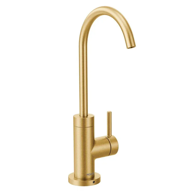 High Quality Moen S5530BG Sip Single Handle Lever Bar Faucet in Brushed Gold