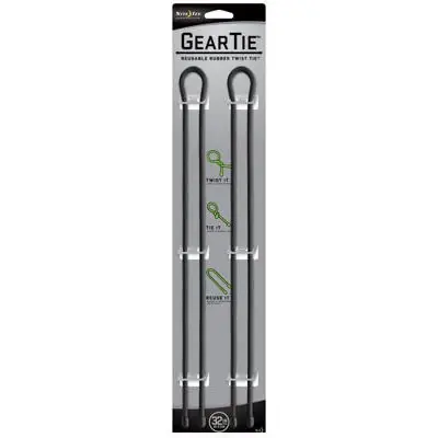 TRUE VALUE GT32-2PK-01 Nite Ize 2-Pack 32-Inch Gear Tie Black Bargain