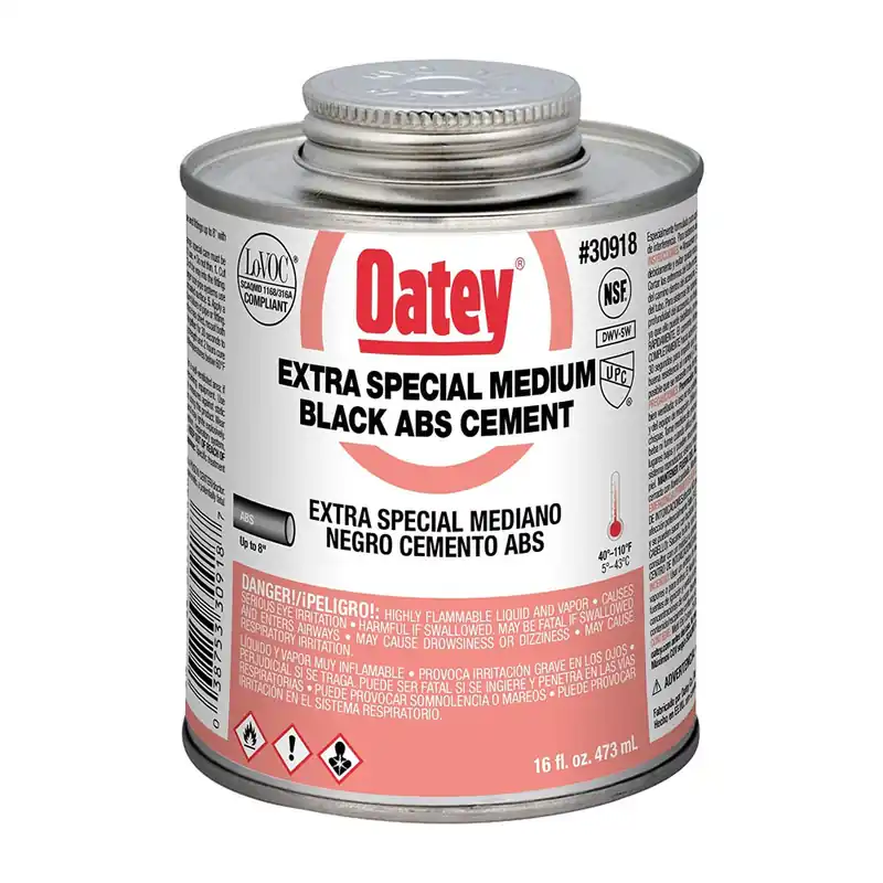 True Value 30918 16OZ BLK MED ABS Cement Time-Limited